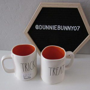 Rae Dunn Halloween Trick or Treat Double-Sided Mug